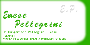 emese pellegrini business card